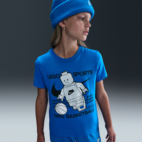 Nike KidsNike Kids2025男大童NIKE X LEGO COLLECTION T-SHIRT针织无领短THV5194-470