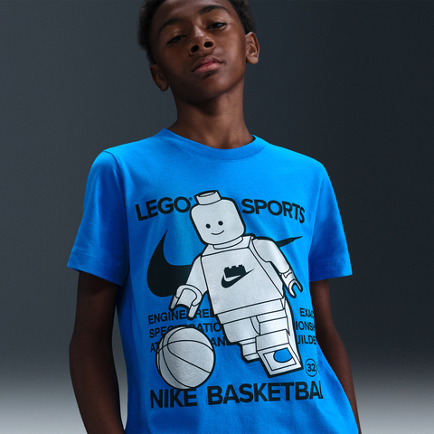 Nike KidsNike Kids2025男大童NIKE X LEGO COLLECTION T-SHIRT针织无领短THV5194-470