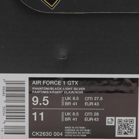 NIKE耐克2025男子AIR FORCE 1 GTX休闲CK2630-004