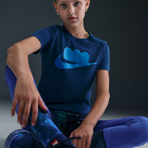 Nike KidsNike Kids2025男大童NIKE X LEGO COL LOGO T-SHIRT针织无领短TII5198-477