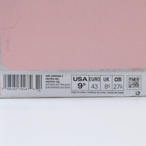 JordanJordan2025男子AIR JORDAN 5 RETRO OG乔丹HQ7978-102
