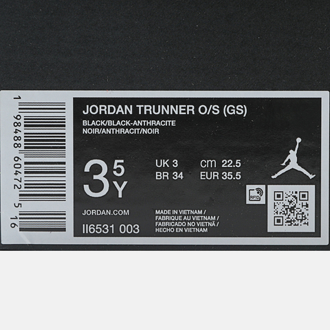 JordanJordan2025男大童JORDAN TRUNNER O/S (GS)乔丹II6531-003