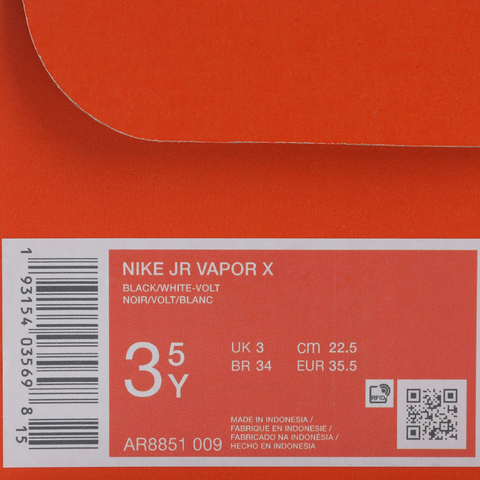 NIKE耐克2025大童NIKE JR VAPOR X网球AR8851-009
