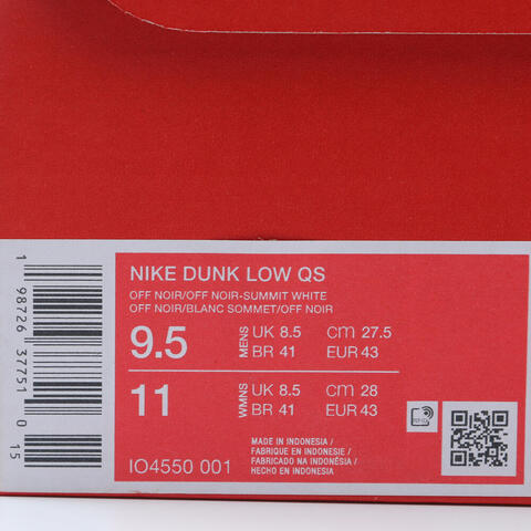 NIKE耐克2025男子NIKE DUNK LOW QS休闲IO4550-001