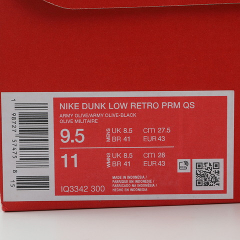 NIKE耐克2025男子NIKE DUNK LOW RETRO PRM QS休闲IQ3342-300