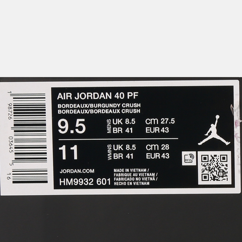 JordanJordan2025男子AIR JORDAN 40 PF乔丹HM9932-601