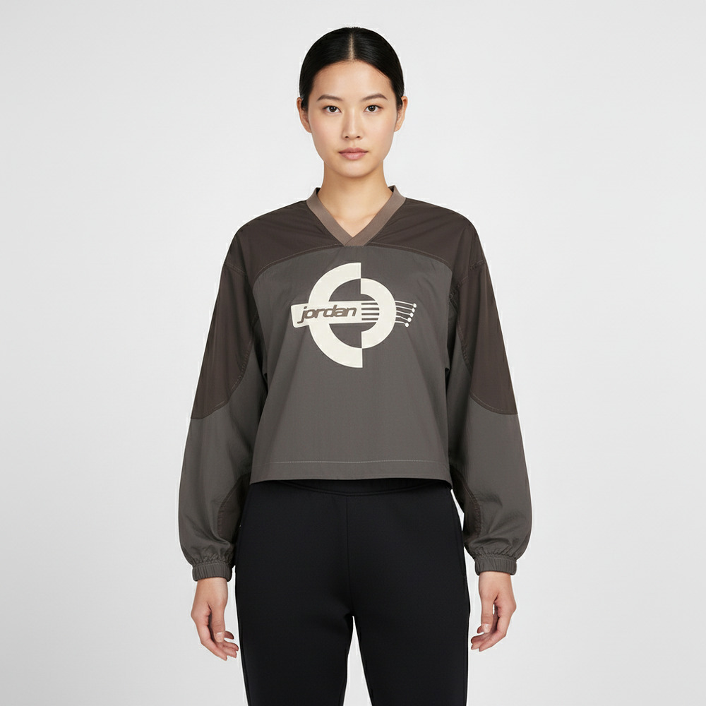 JordanJordan2026女子AS W J BRK LS WOVEN PO GFX梭织无帽卫衣IF1078-040