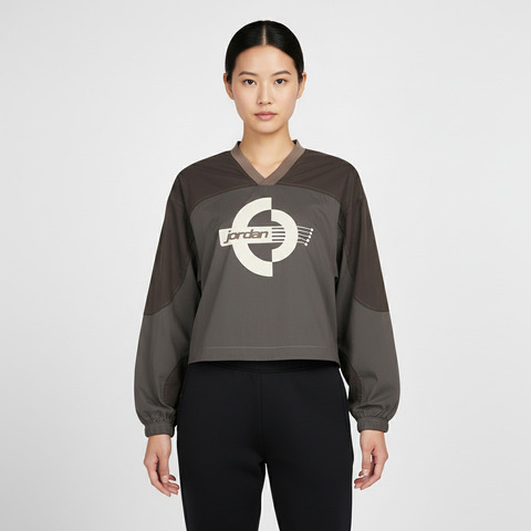 JordanJordan2026女子AS W J BRK LS WOVEN PO GFX梭织无帽卫衣IF1078-040