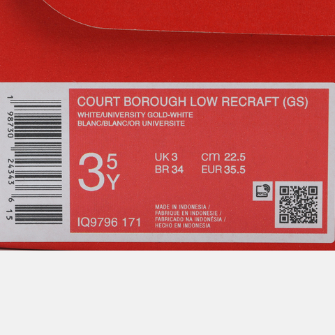 Nike KidsNike Kids2026大童COURT BOROUGH LOW RECRAFT (GS)儿童IQ9796-171