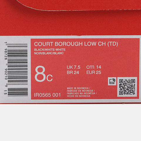 Nike KidsNike Kids2026婴童COURT BOROUGH LOW CH (TD)儿童IR0565-001