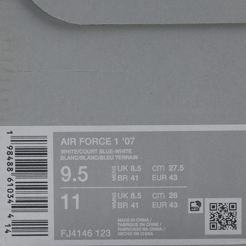 NIKE耐克2026男子AIR FORCE 1 '07休闲FJ4146-123