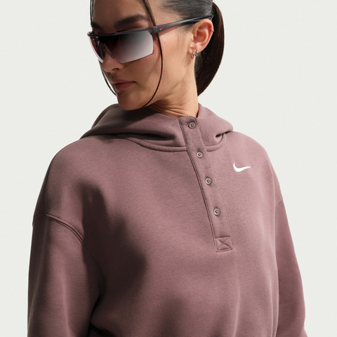 NIKE耐克2026女子AS W NSW PHNX FLC OS CRP HNLY针织连帽卫衣IF0259-502