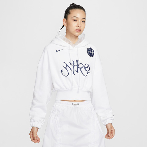 NIKE耐克2026女子AS W NSW OS FLC CROP PO HDY针织连帽卫衣IO0468-100