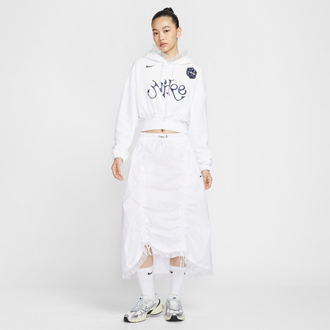 NIKE耐克2026女子AS W NSW OS FLC CROP PO HDY针织连帽卫衣IO0468-100