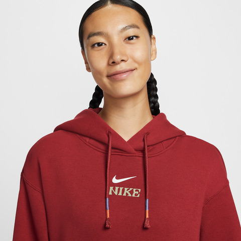 NIKE耐克2026女子AS W NSW FLC OS PO HD CNY针织连帽卫衣IQ3826-613