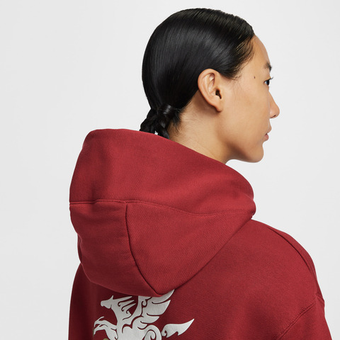 NIKE耐克2026女子AS W NSW FLC OS PO HD CNY针织连帽卫衣IQ3826-613