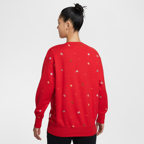 NIKE耐克2026女子AS W NSW OS CREW CNY针织无帽卫衣IQ3825-657