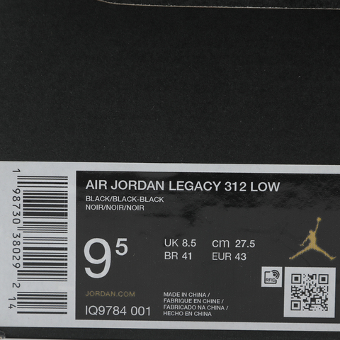 JordanJordan2026男子AIR JORDAN LEGACY 312 LOW乔丹IQ9784-001