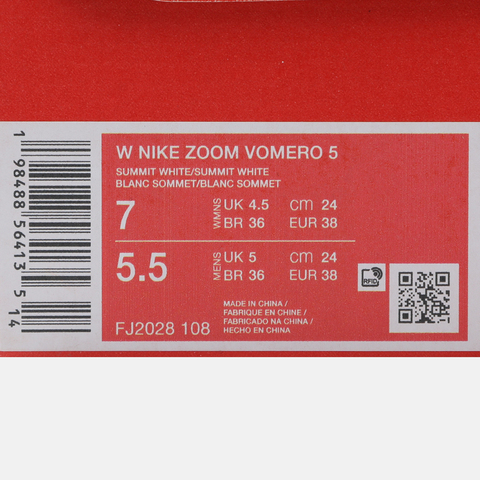 NIKE耐克2026女子W NIKE ZOOM VOMERO 5休闲FJ2028-108