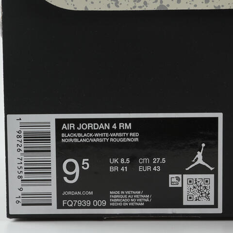 JordanJordan2026男子AIR JORDAN 4 RM乔丹FQ7939-009