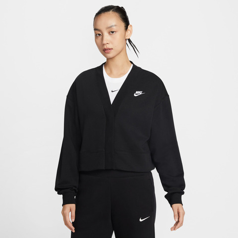 NIKE耐克2026女子AS W NSW CLUB FLC LOOSE CARDIG针织无帽外套IF5456-010