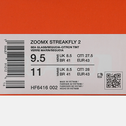 NIKE耐克2026男子ZOOMX STREAKFLY 2跑步HF6416-002
