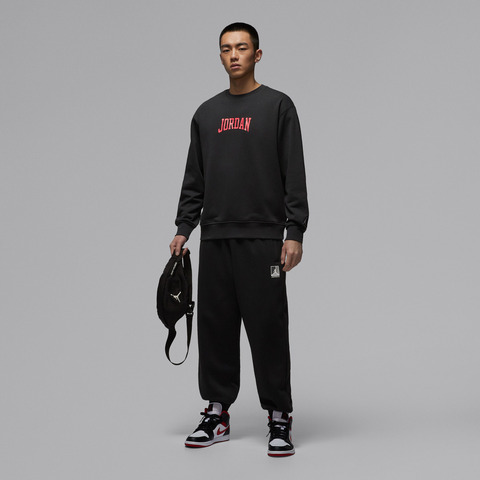 JordanJordan2026男子AS M J GFX FLC CREW GCEL针织无帽卫衣IR0111-045