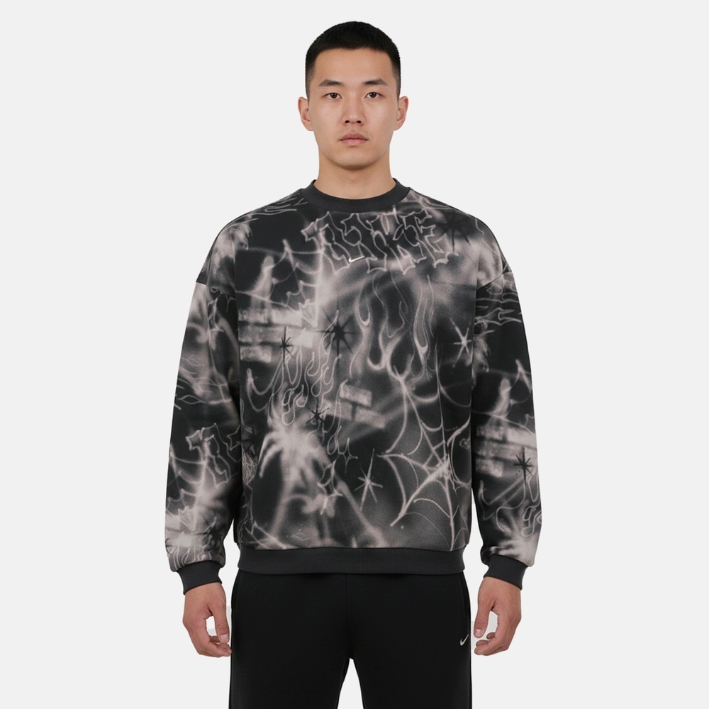 NIKE耐克2026男子AS M NK TF SI BRSH CREW AOP针织无帽卫衣IF1584-010