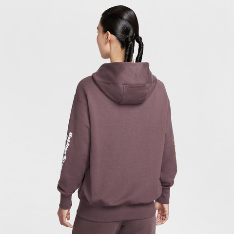 NIKE耐克2026女子AS W NSW GFX FLC OS PO HD GCEL针织连帽卫衣IQ3945-515