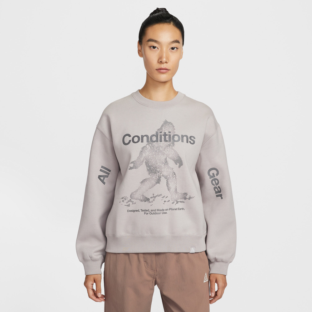 NIKE耐克2026女子AS W ACG TF TUFF FLEECE CRW SS针织无帽卫衣IO9404-009