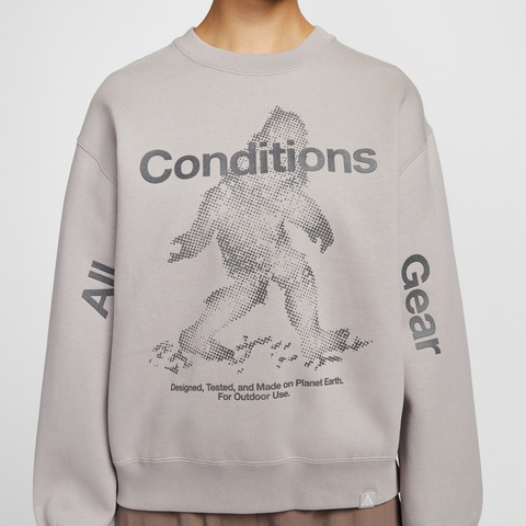 NIKE耐克2026女子AS W ACG TF TUFF FLEECE CRW SS针织无帽卫衣IO9404-009