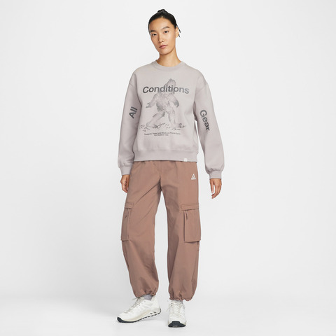 NIKE耐克2026女子AS W ACG TF TUFF FLEECE CRW SS针织无帽卫衣IO9404-009