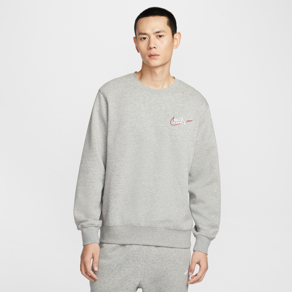 NIKE耐克2026男子AS M NK CLUB BB CREW CTB针织无帽卫衣IF0680-063