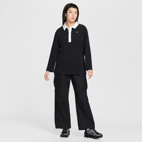 NIKE耐克2026女子AS W NSW STREET ESSNTL OS LS P针织有领长TIF0358-010