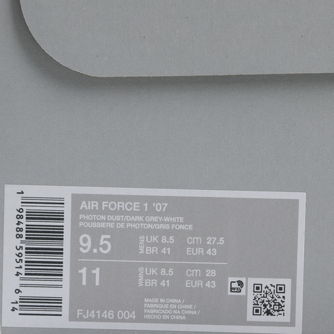 NIKE耐克2026男子AIR FORCE 1 '07休闲FJ4146-004