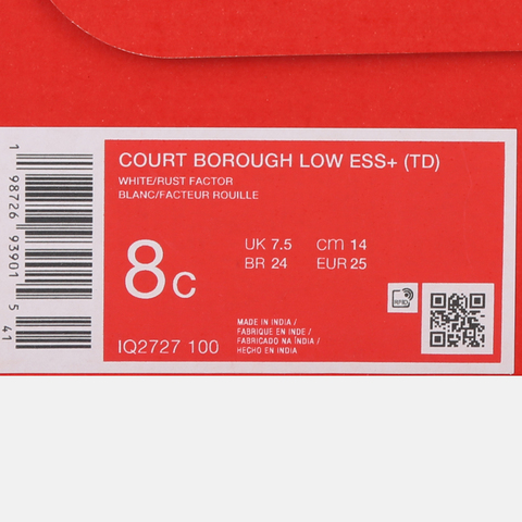 Nike KidsNike Kids2026婴童COURT BOROUGH LOW ESS+ (TD)儿童IQ2727-100