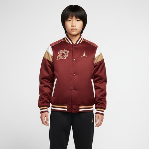 JordanJordan2026男大童短款棉服薄棉服JD2612040GS-001