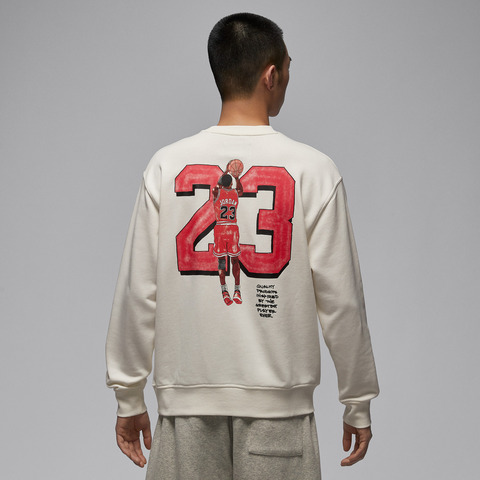 JordanJordan2026男子AS M J GFX FLC CREW GCEL针织无帽卫衣IR0111-133