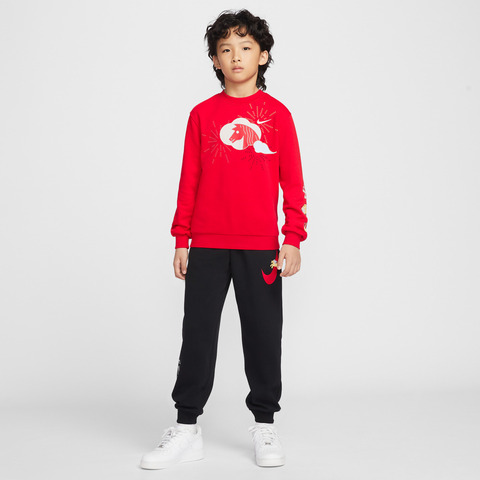 Nike KidsNike Kids2026大童K NSW CLUB FLC CREW CNY GCEL针织无帽卫衣IQ3931-657