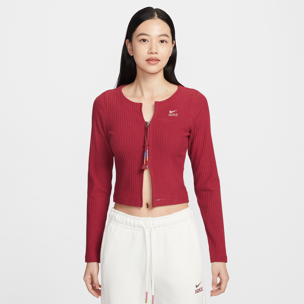 NIKE耐克2026女子AS W NSW NK CHLL RIB FZ CNY毛线开衫IQ3828-613