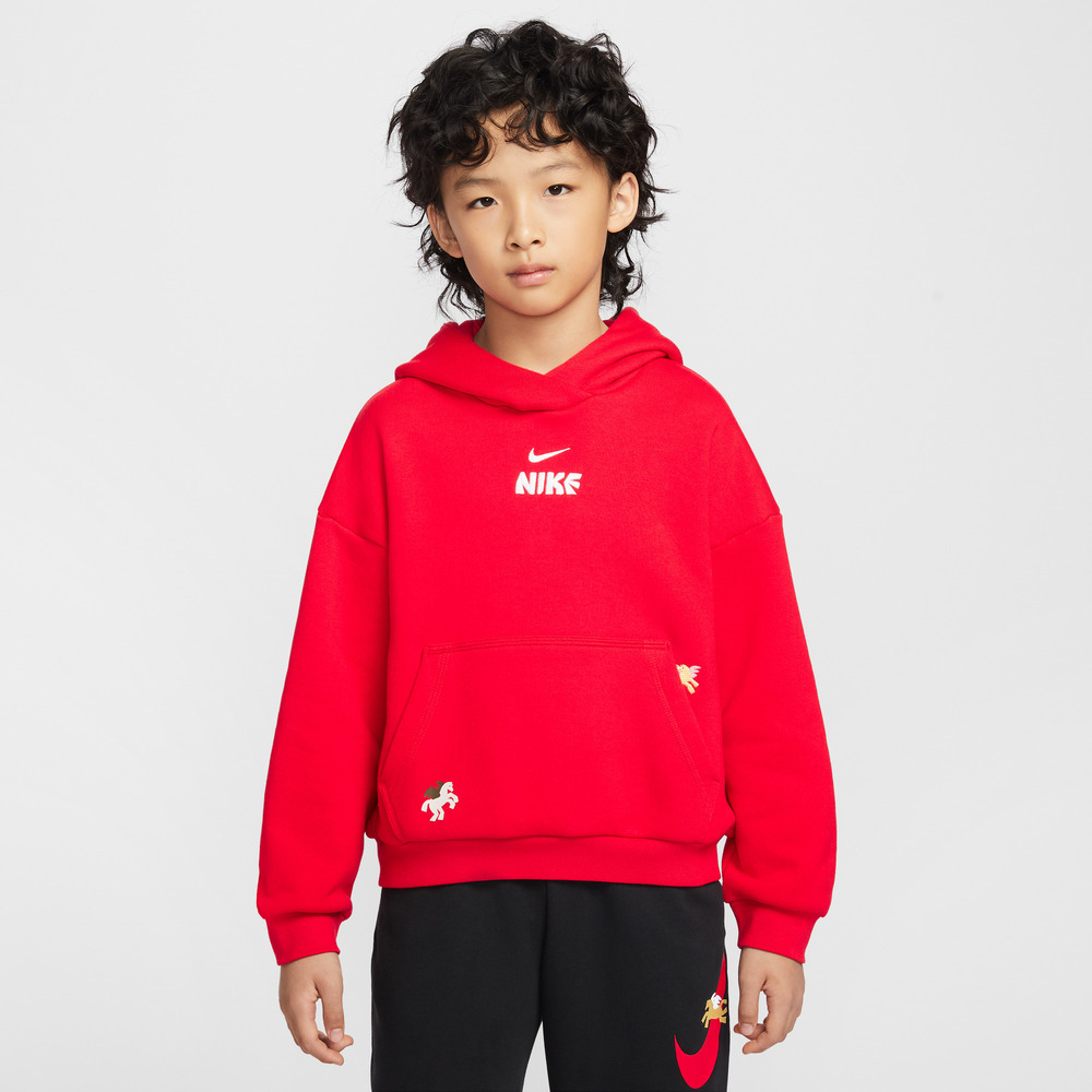 Nike KidsNike Kids2026大童K NSW CLUB FLC HD CNY针织连帽卫衣IQ3934-657