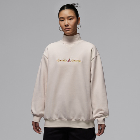 JordanJordan2026女子AS W J FLT FLC TOP CNY GCEL针织无帽卫衣IQ3965-102