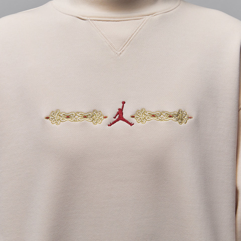 JordanJordan2026女子AS W J FLT FLC TOP CNY GCEL针织无帽卫衣IQ3965-102