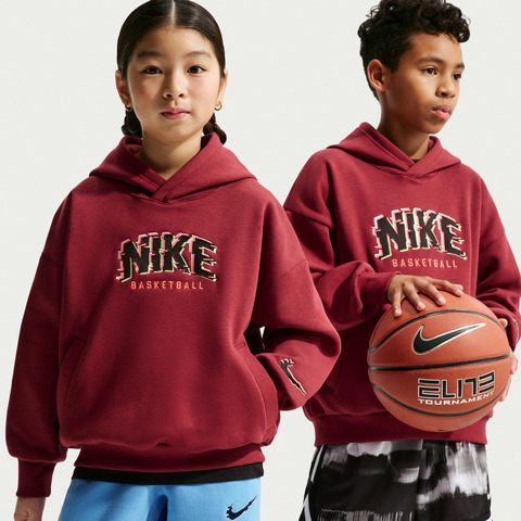 Nike KidsNike Kids2026大童K NK COB FLC PO HOODIE GLITCH针织连帽卫衣HV0508-677