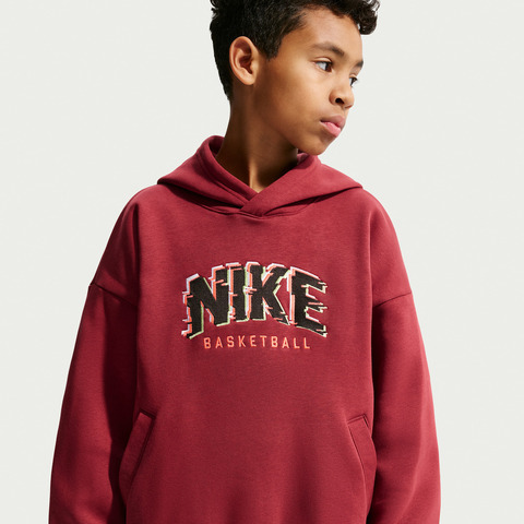 Nike KidsNike Kids2026大童K NK COB FLC PO HOODIE GLITCH针织连帽卫衣HV0508-677