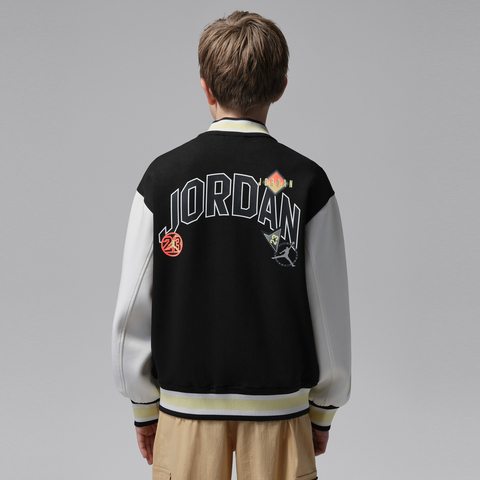 JordanJordan2026大童针织夹克针织无帽外套JD2612050GS-003