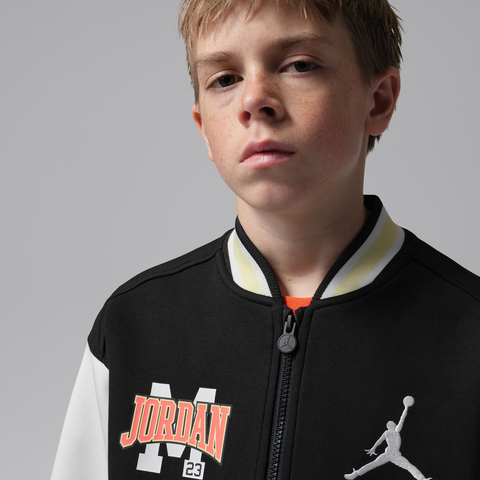 JordanJordan2026大童针织夹克针织无帽外套JD2612050GS-003