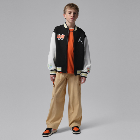 JordanJordan2026大童针织夹克针织无帽外套JD2612050GS-003