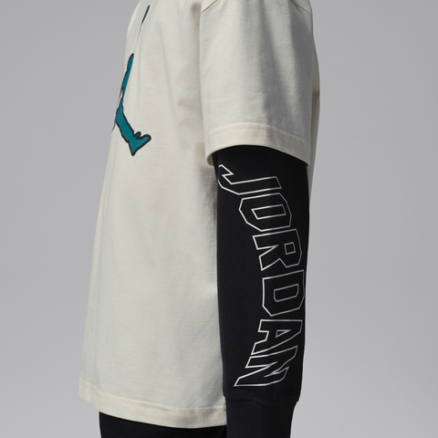 JordanJordan2026男大童长袖T恤针织无领长TJD2612044GS-001