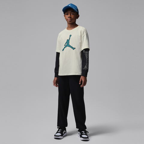 JordanJordan2026男大童长袖T恤针织无领长TJD2612044GS-001